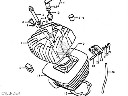 CYLINDER - TS185 1971 1972 (R) (J) USA (E03)