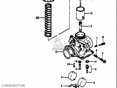 CARBURETOR - TS185 1971 1972 (R) (J) USA (E03)
