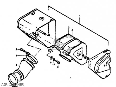 AIR CLEANER - TS185 1971 1972 (R) (J) USA (E03)