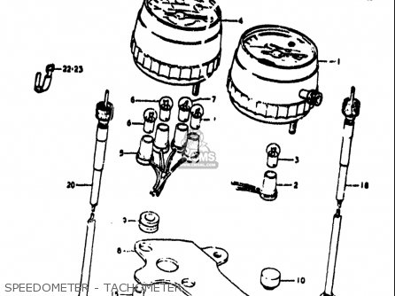 SPEEDOMETER - TACHOMETER - TS185 1971 1972 (R) (J) USA (E03)