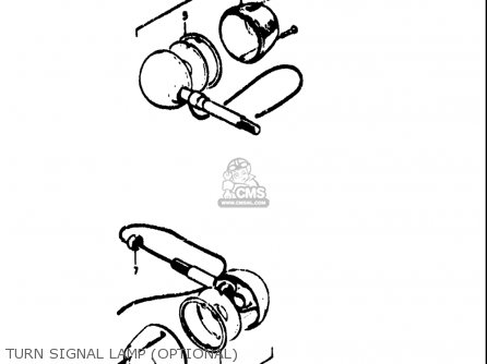 TURN SIGNAL LAMP (OPTIONAL) - TS185 1971 1972 (R) (J) USA (E03)