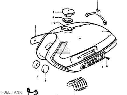 FUEL TANK - TS185 1971 1972 (R) (J) USA (E03)