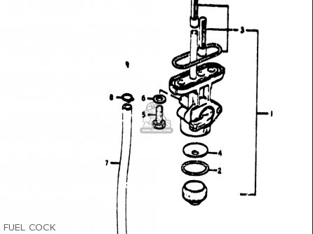 FUEL COCK - TS185 1971 1972 (R) (J) USA (E03)