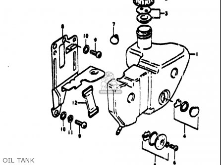 OIL TANK - TS185 1971 1972 (R) (J) USA (E03)