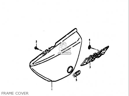 FRAME COVER - TS185 1971 1972 (R) (J) USA (E03)