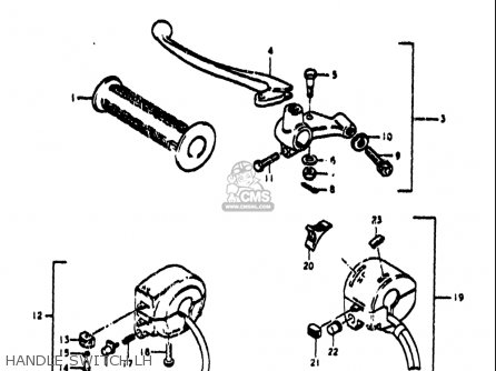 HANDLE SWITCH LH - TS185 1971 1972 (R) (J) USA (E03)