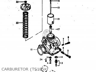 Suzuki TS185 1973 (K) USA (E03) parts lists and schematics