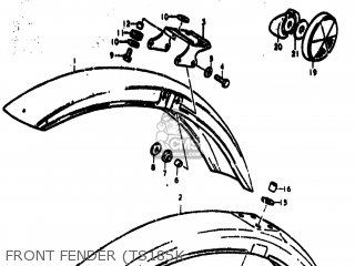 Suzuki TS185 1973 (K) USA (E03) parts lists and schematics