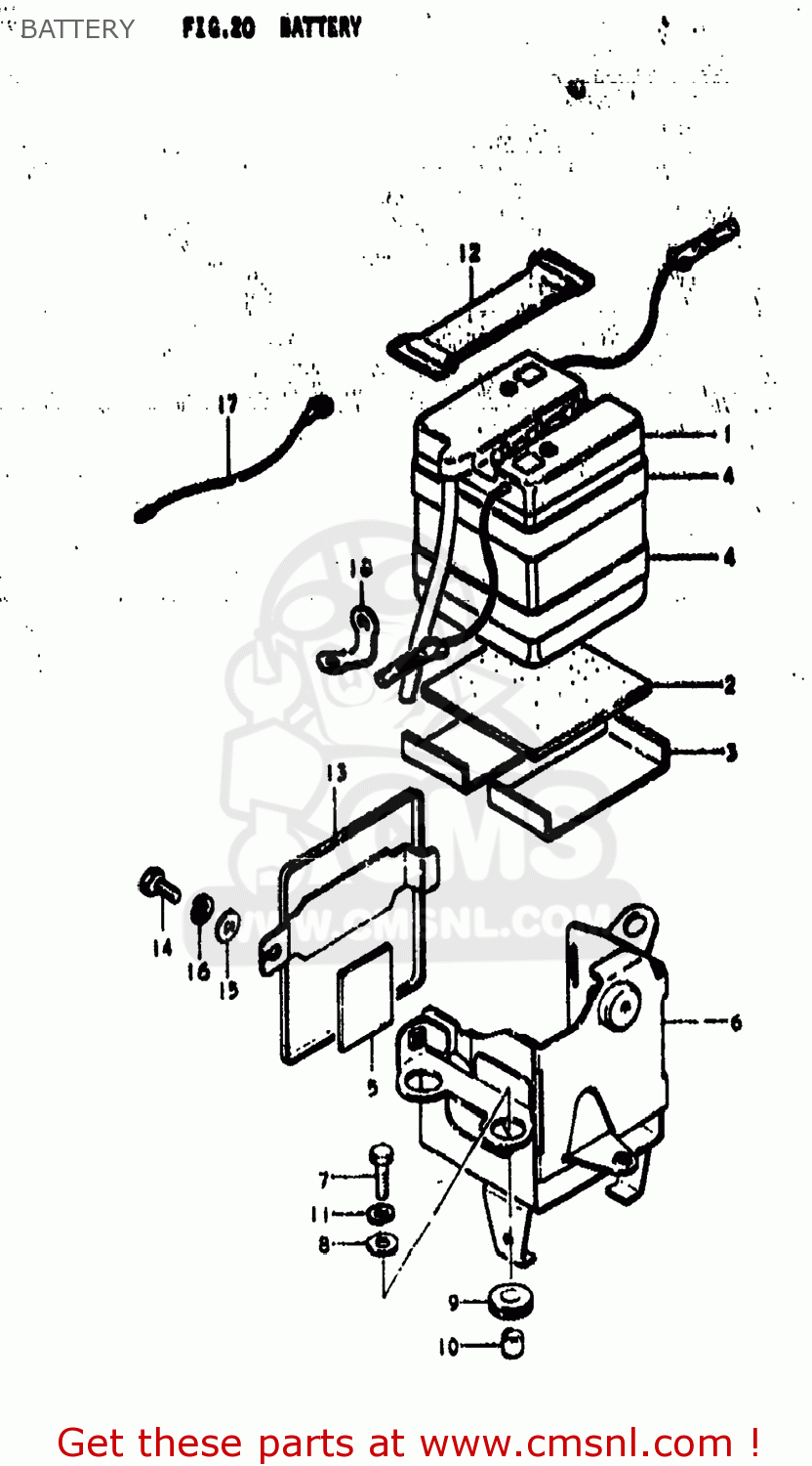 BATTERY TS185 1973 (K) USA (E03)