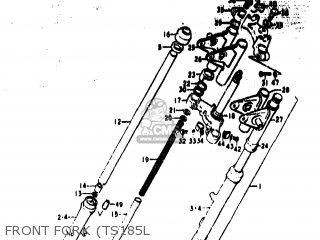 FRONT FORK (TS185L - TS185 1973 (K) USA (E03)