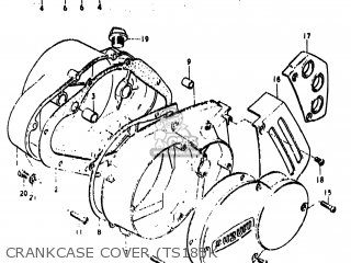 CRANKCASE COVER (TS185K - TS185 1974 (L) USA (E03)