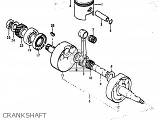 CRANKSHAFT - TS185 1974 (L) USA (E03)