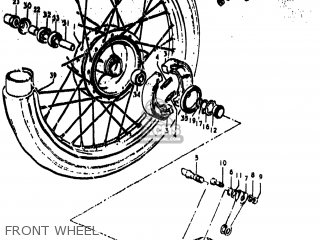 FRONT WHEEL - TS185 1974 (L) USA (E03)