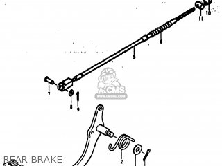 REAR BRAKE - TS185 1974 (L) USA (E03)