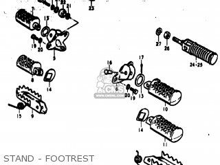 STAND - FOOTREST - TS185 1974 (L) USA (E03)