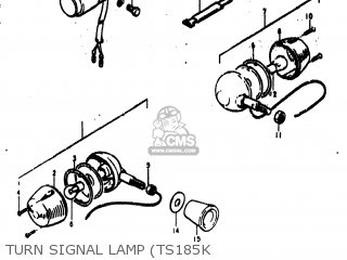 TURN SIGNAL LAMP (TS185K - TS185 1974 (L) USA (E03)