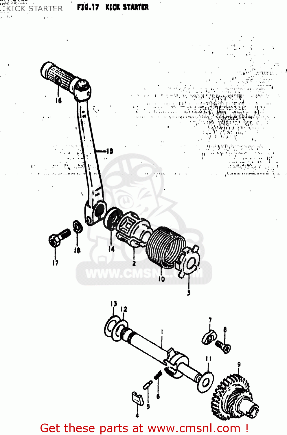 KICK STARTER TS185 1975 (M) USA (E03)