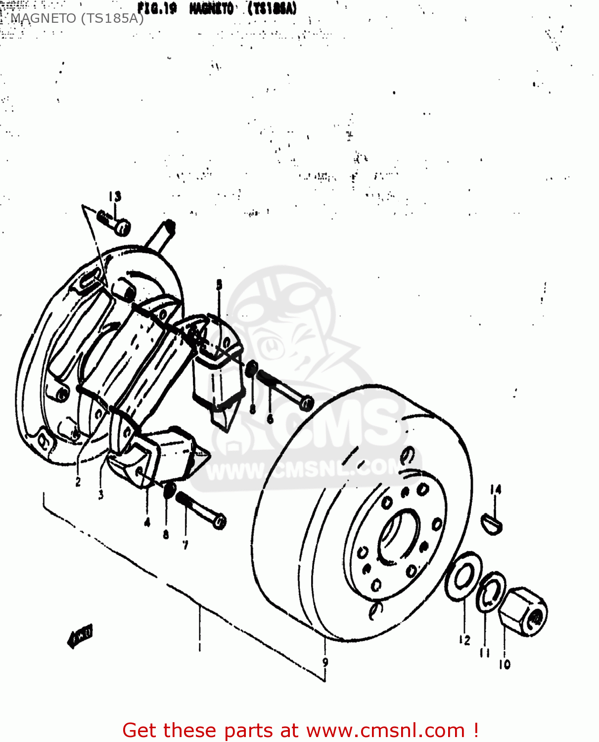 MAGNETO (TS185A) TS185 1975 (M) USA (E03)