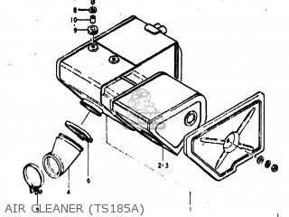 AIR CLEANER (TS185A) - TS185 1975 (M) USA (E03)