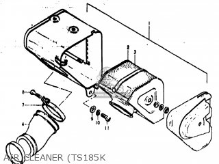 AIR CLEANER (TS185K - TS185 1975 (M) USA (E03)