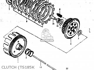 CLUTCH (TS185K - TS185 1975 (M) USA (E03)