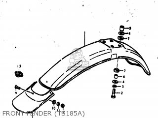 FRONT FENDER (TS185A) - TS185 1975 (M) USA (E03)