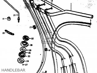 HANDLEBAR - TS185 1975 (M) USA (E03)