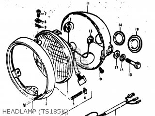 HEADLAMP (TS185K) - TS185 1975 (M) USA (E03)
