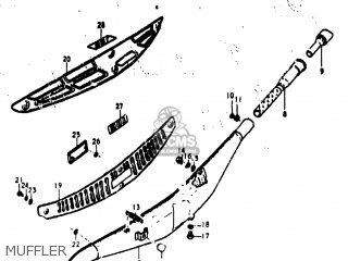 MUFFLER - TS185 1975 (M) USA (E03)
