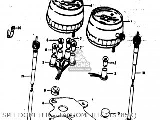 SPEEDOMETER - TACHOMETER (TS185K) - TS185 1975 (M) USA (E03)
