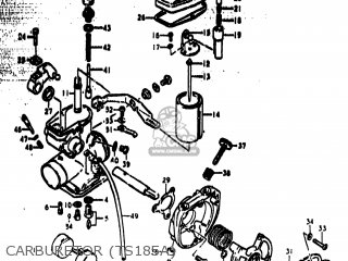CARBURETOR (TS185A) - TS185 1976 (A) USA (E03)