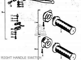 RIGHT HANDLE SWITCH - TS185 1976 (A) USA (E03)