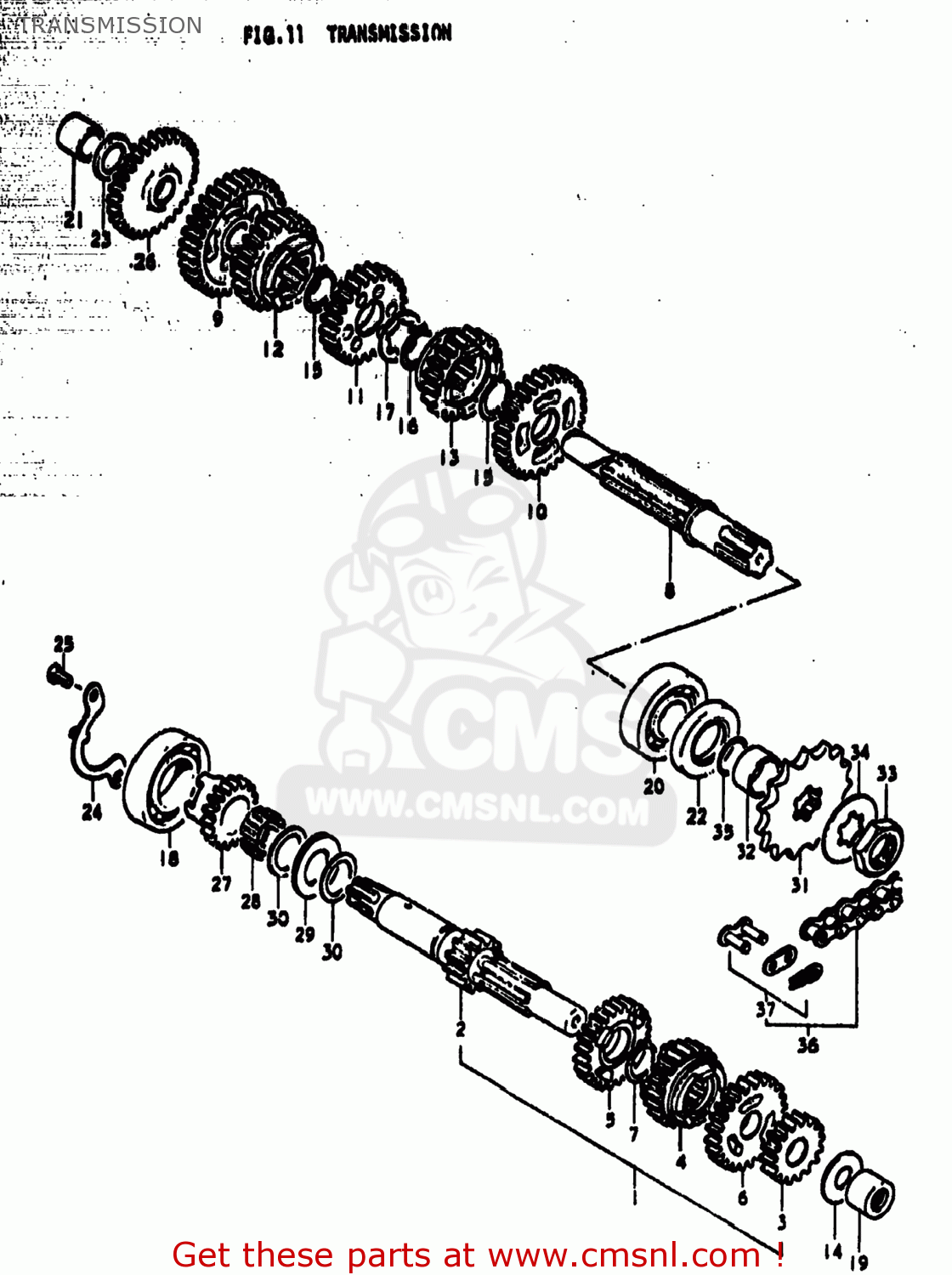 TRANSMISSION TS185 1977 (B) USA (E03)