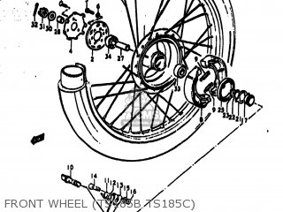 FRONT WHEEL (TS185B TS185C) - TS185 1977 (B) USA (E03)