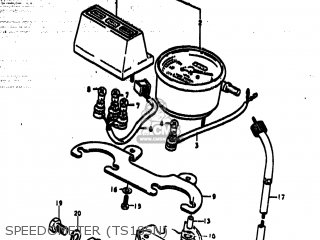 SPEEDOMETER (TS185N) - TS185 1977 (B) USA (E03)