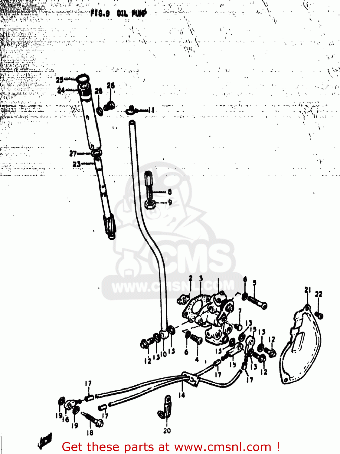 OIL PUMP TS185 1978 (C) USA (E03)