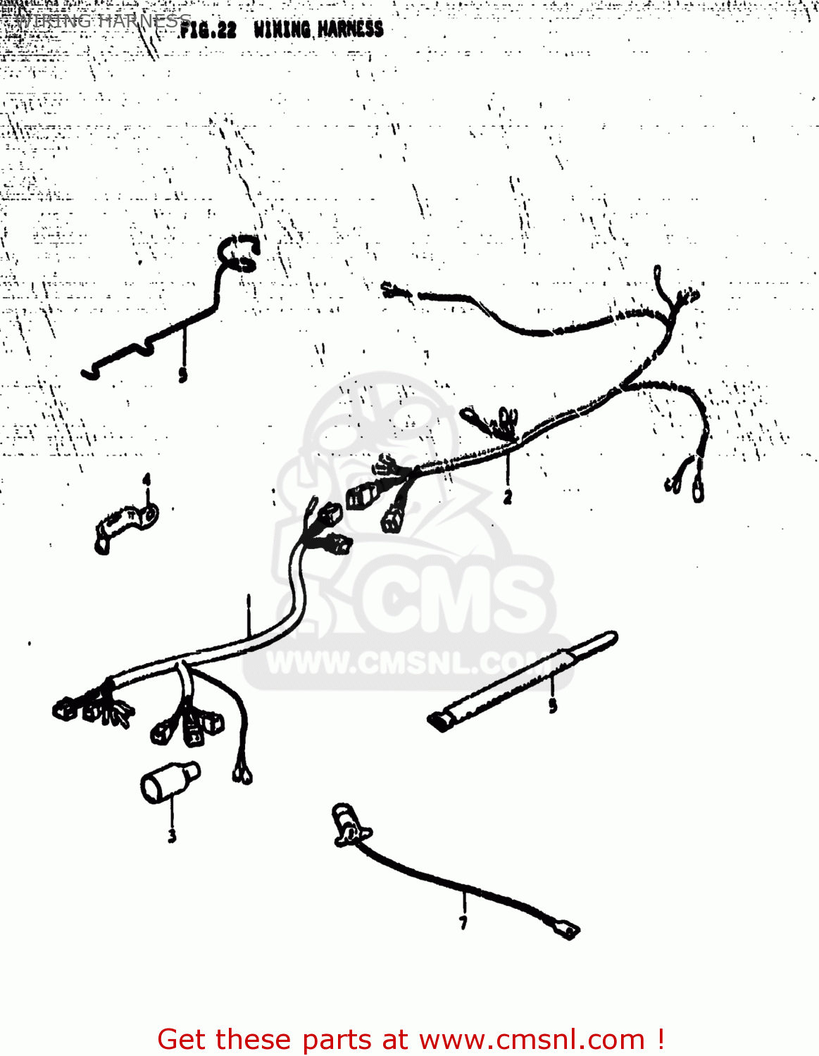 WIRING HARNESS TS185 1978 (C) USA (E03)