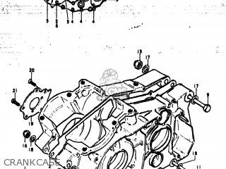 CRANKCASE - TS185 1978 (C) USA (E03)
