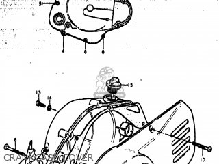 CRANKCASE COVER - TS185 1978 (C) USA (E03)