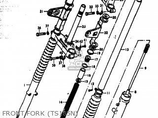 FRONT FORK (TS185N) - TS185 1978 (C) USA (E03)