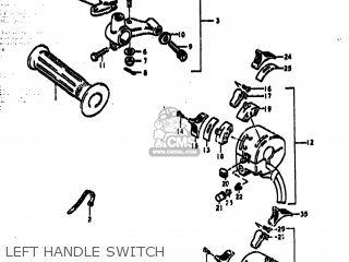 LEFT HANDLE SWITCH - TS185 1978 (C) USA (E03)