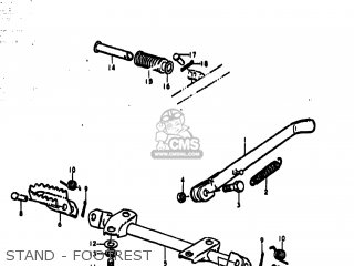STAND - FOOTREST - TS185 1978 (C) USA (E03)