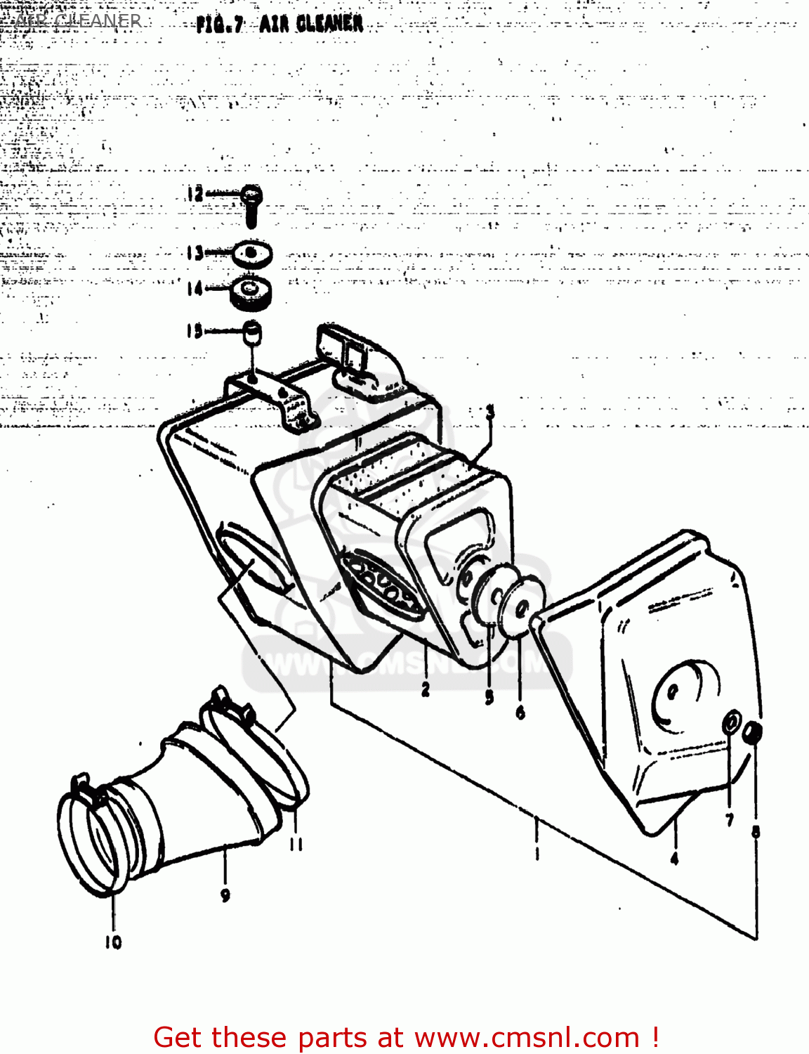 AIR CLEANER TS185 1979 (N) USA (E03)