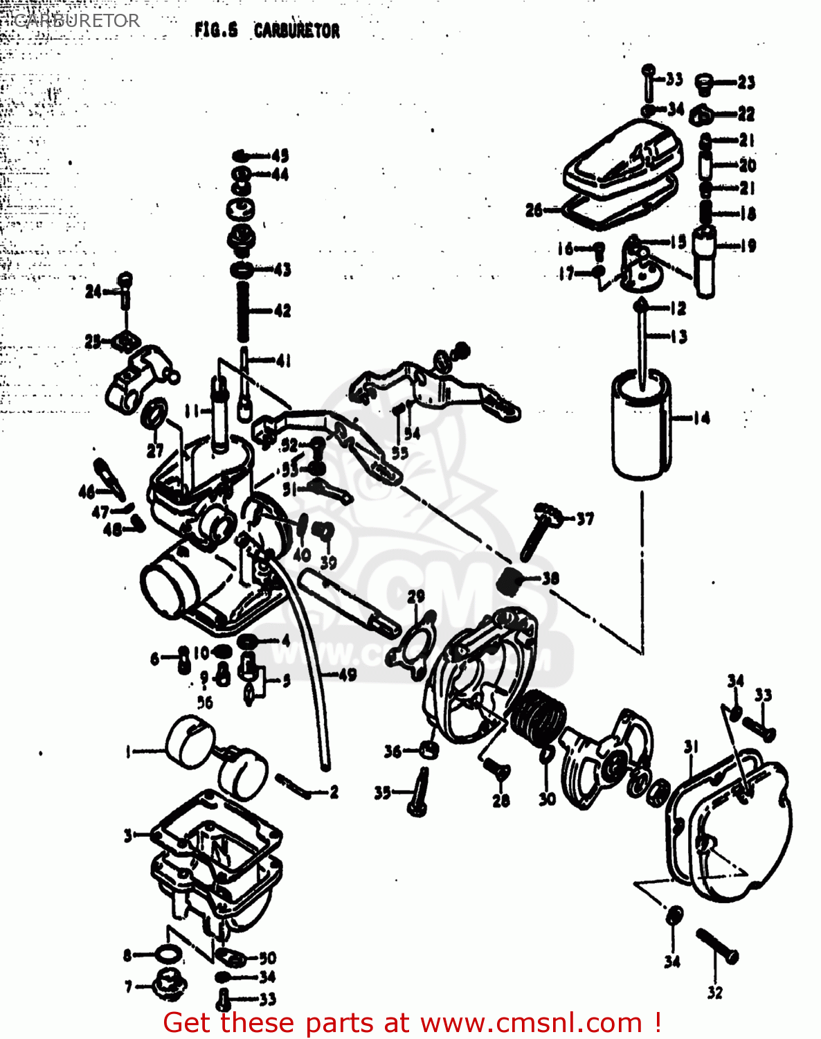 CARBURETOR TS185 1979 (N) USA (E03)