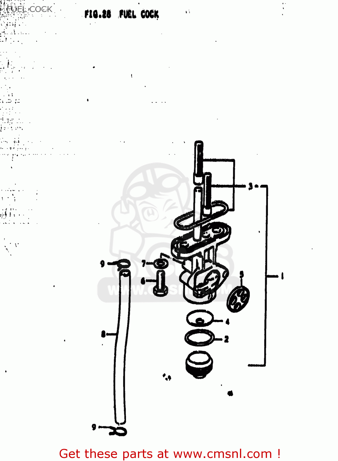 FUEL COCK TS185 1979 (N) USA (E03)