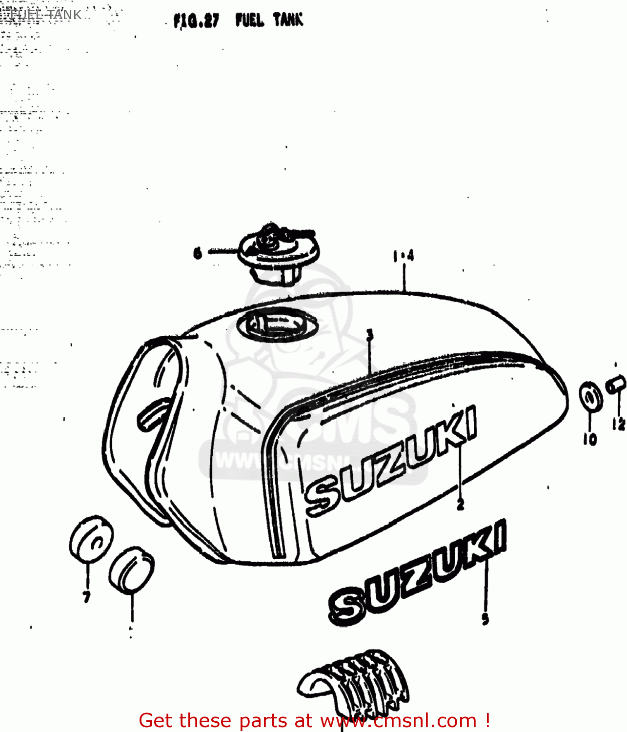 FUEL TANK TS185 1979 (N) USA (E03)