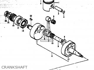 CRANKSHAFT - TS185 1979 (N) USA (E03)