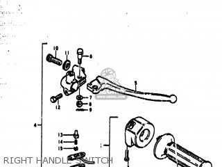 RIGHT HANDLE SWITCH - TS185 1979 (N) USA (E03)
