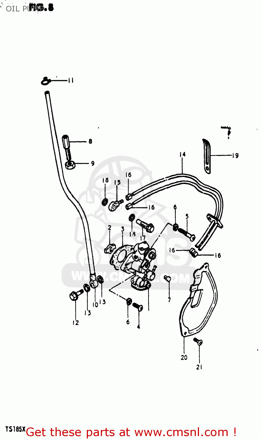 OIL PUMP TS185 1980 (T) USA (E03)