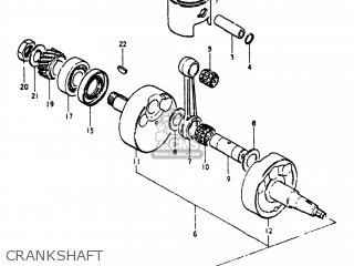 CRANKSHAFT - TS185 1980 (T) USA (E03)